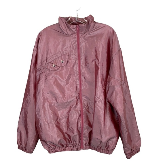 Passports Vintage Pink Windbreaker Jacket Size XL - Picture 1 of 13